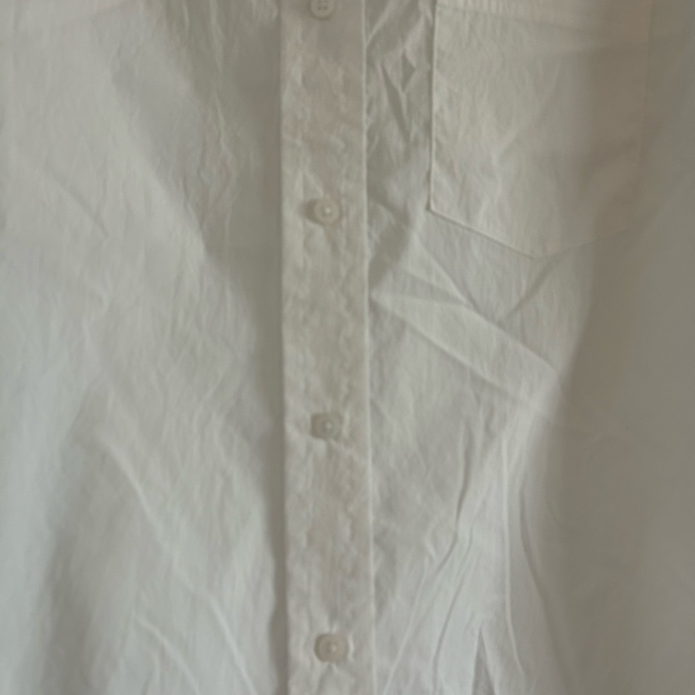 ATHLETA • Big Loose Fit White Long Sleeve  Shirt • MP - Picture 4 of 9